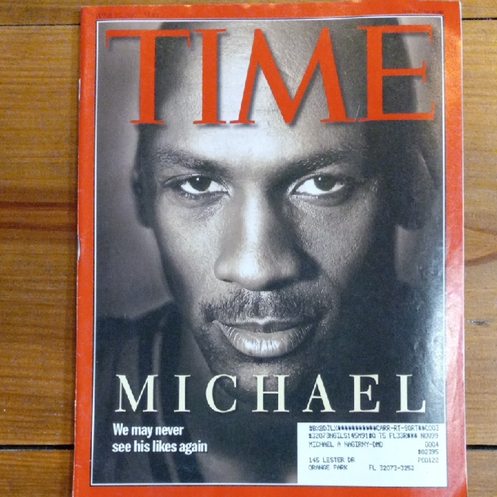 1998 Time Magazine Michael Jordan